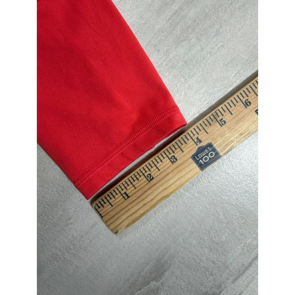 Athleta Salutation Stash Pocket II 7/8 Tight Red High Rise Leggings Medium